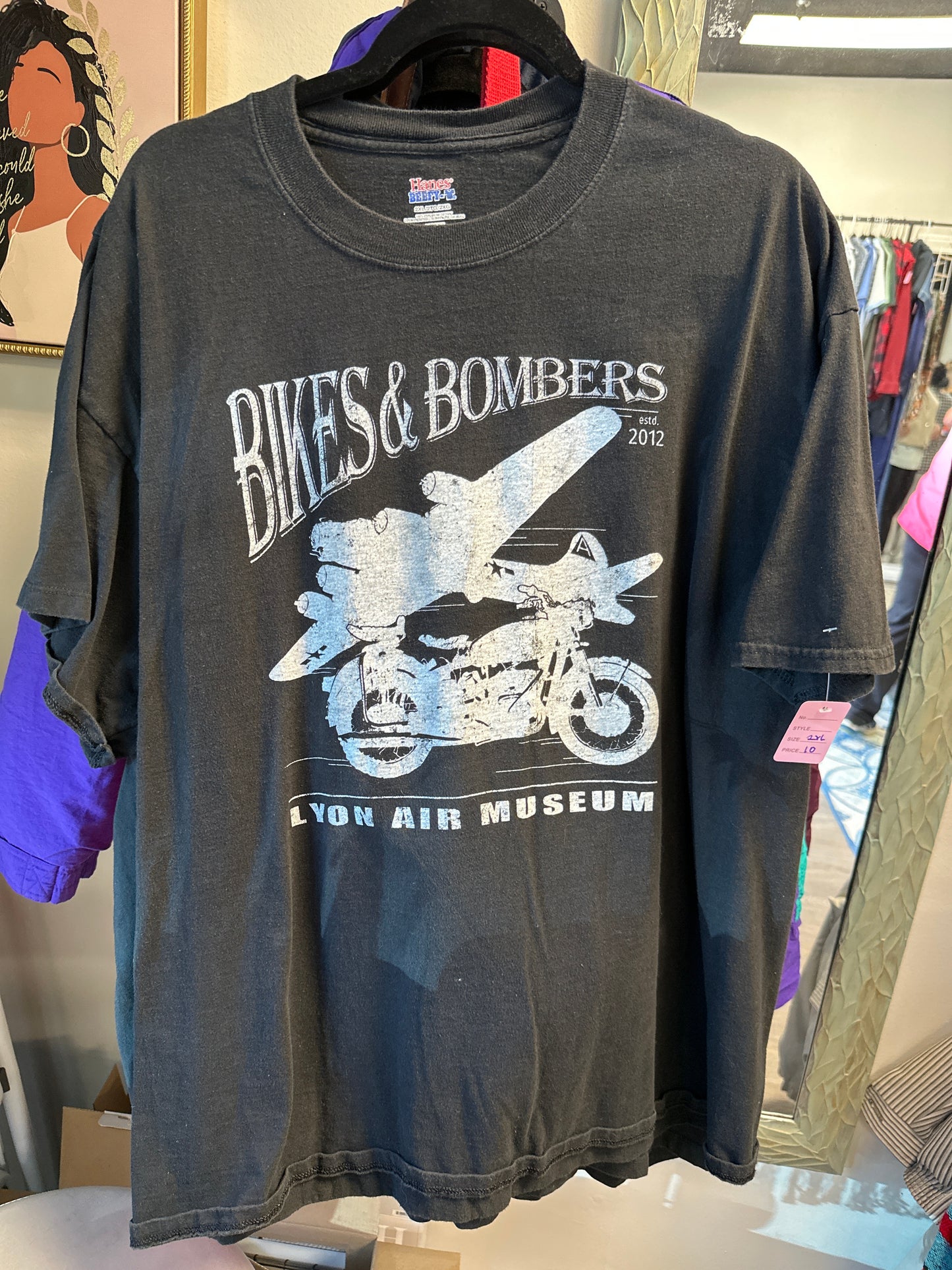 BIKES & BOMBERS LYON AIR MUSEUM SIZE 2XL