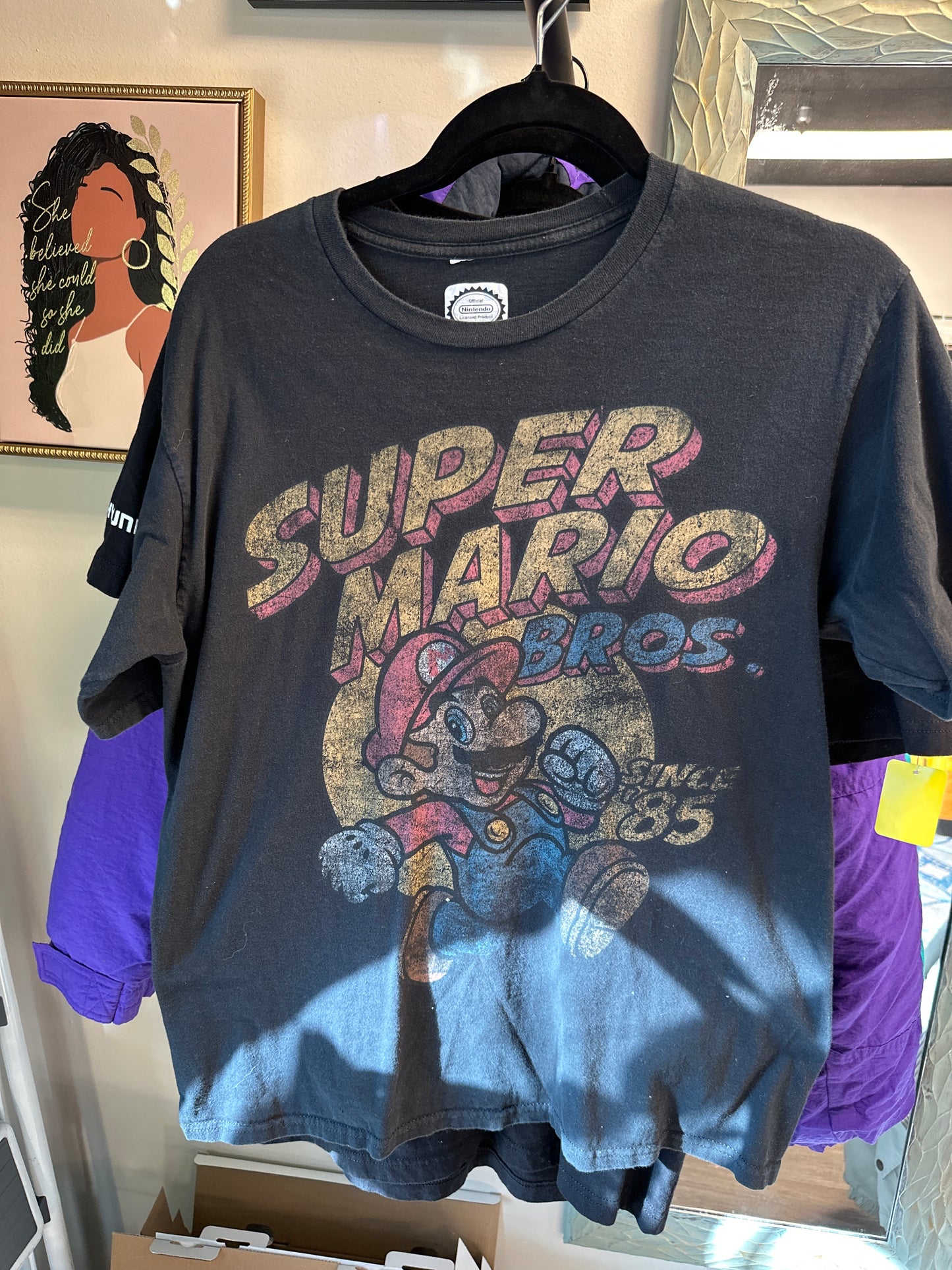 SUPER MARIO BROS. T-SHIRT, SIZE MEDIUM