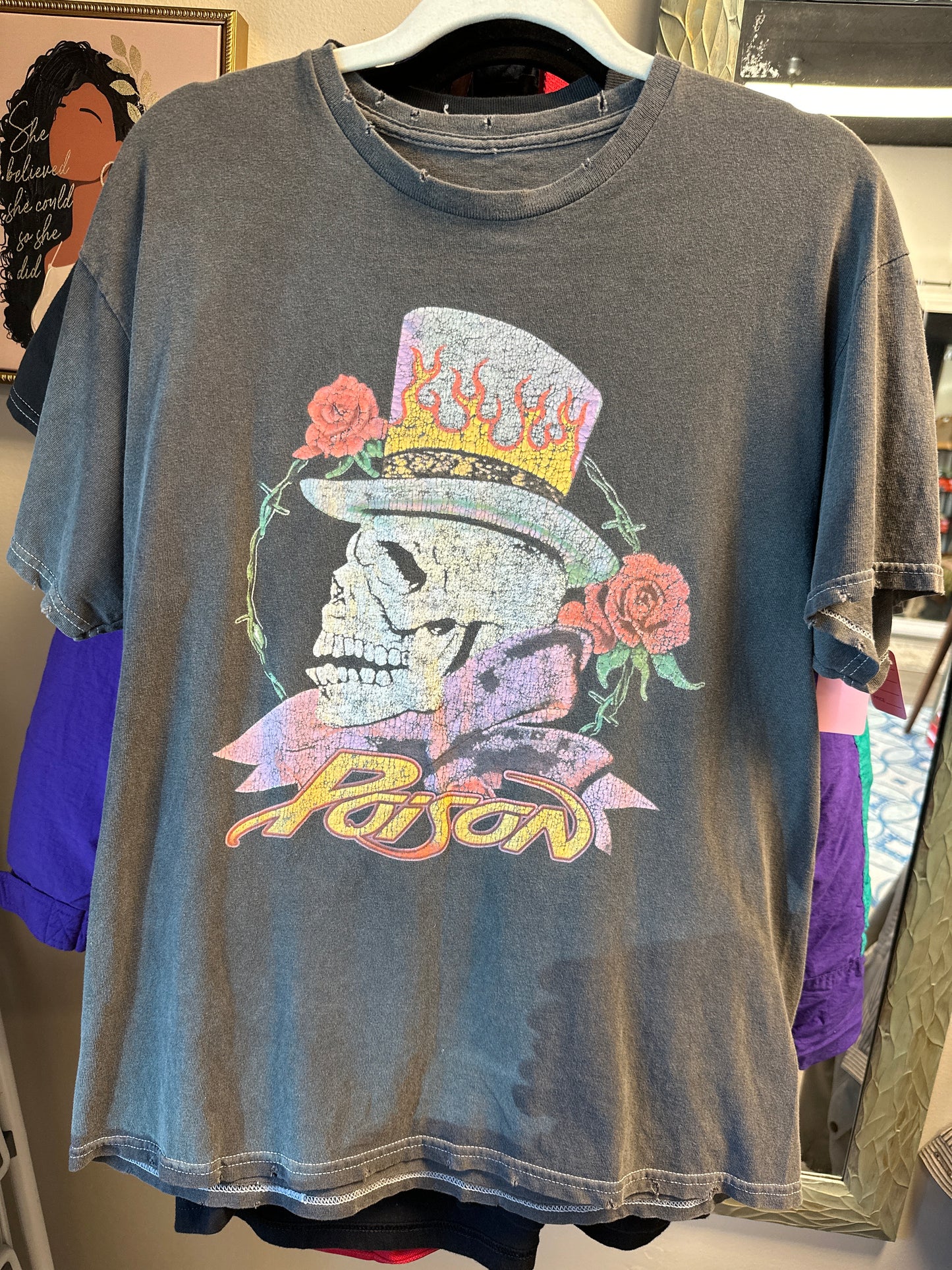 POISON T-SHIRT, SIZE LARGE