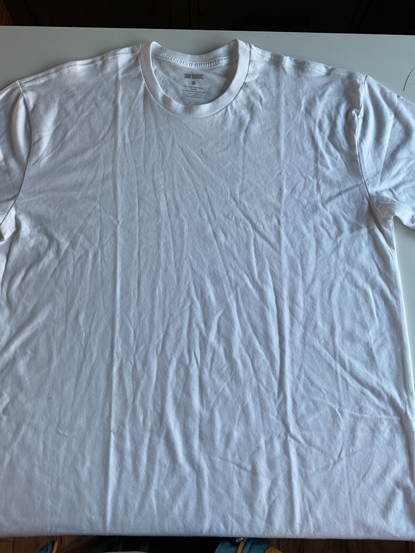 White True Classic T shirt XL