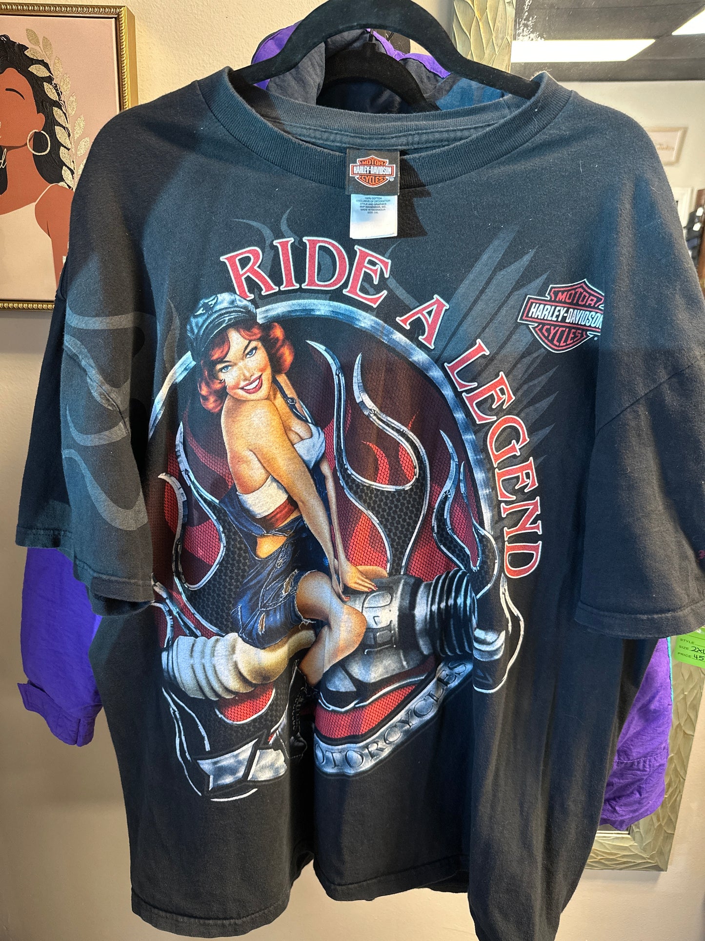 HARLEY DAVIDSON T-SHIRT RIDE A LEGEND, SIZE 2XL