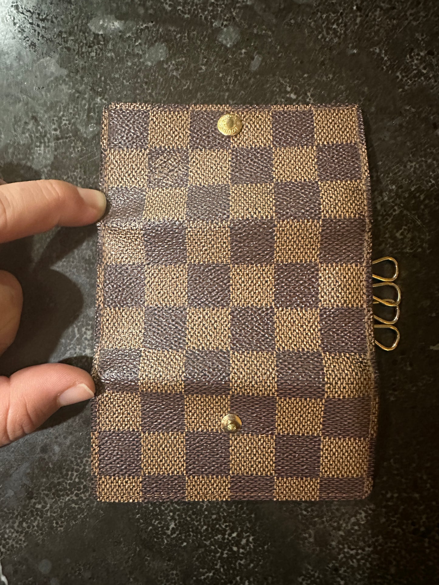 Louis Vuitton Damien Ebene 4 Key Holder