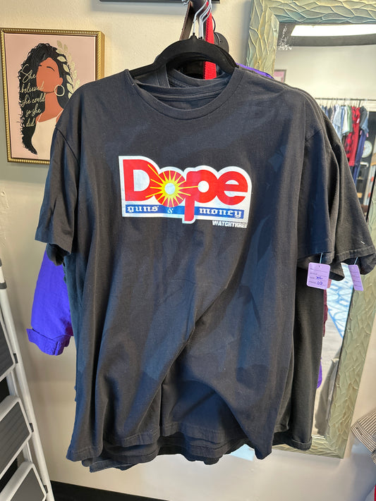 DOPE GUNS & MONEY WATCHTHREE, SIZE XL