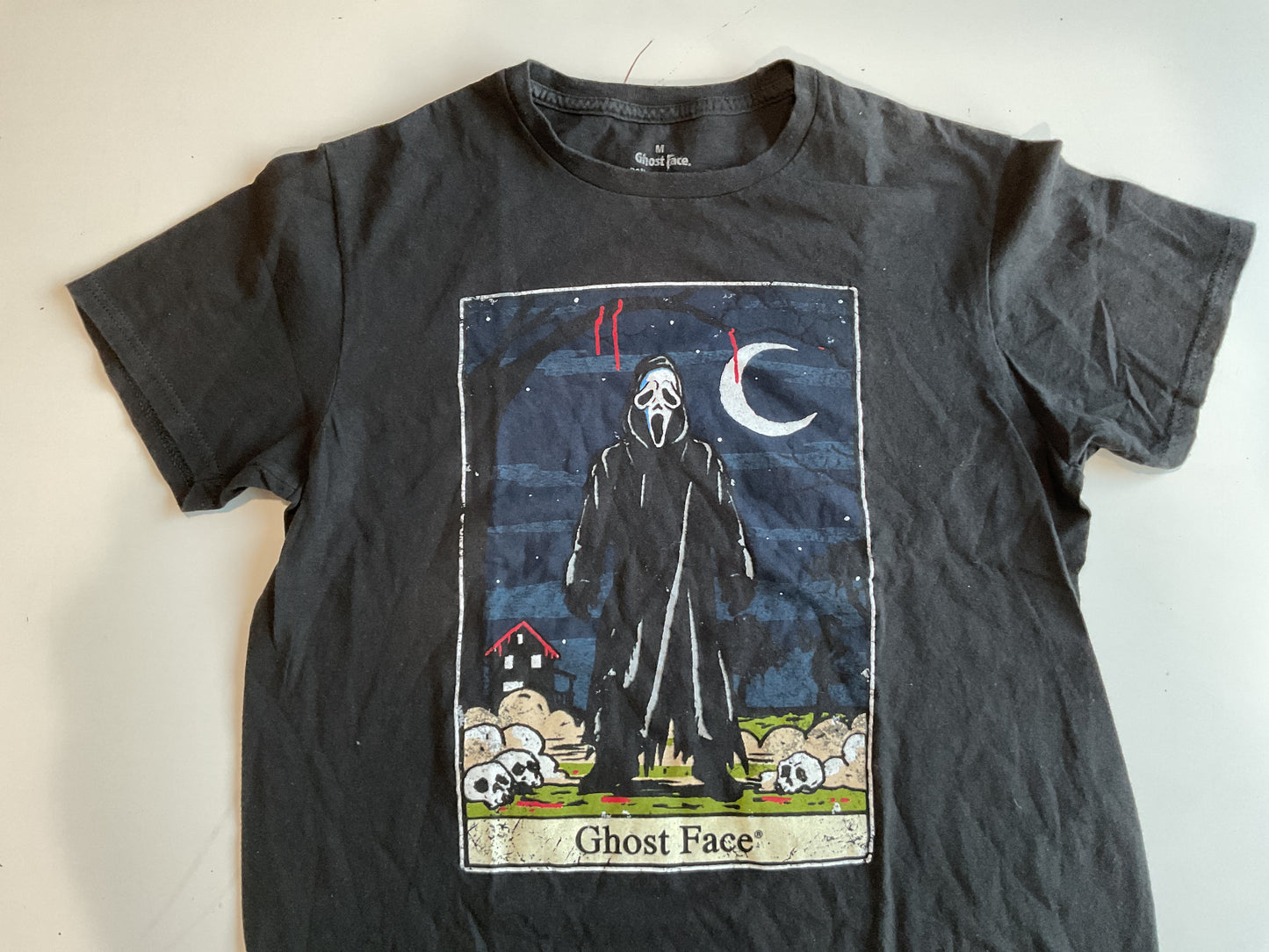 Black Ghost Face Tee M