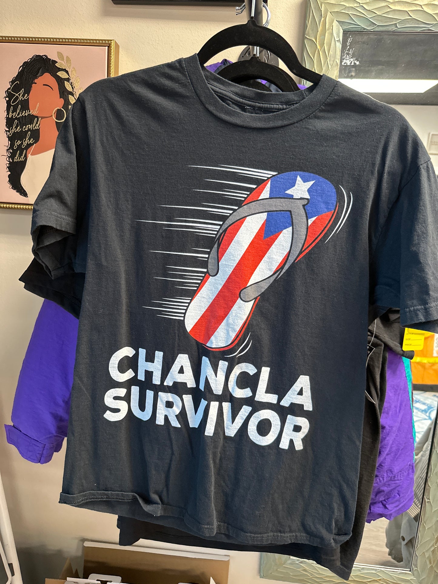 CHANCLA SURVIVOR T-SHIRT SIZE M