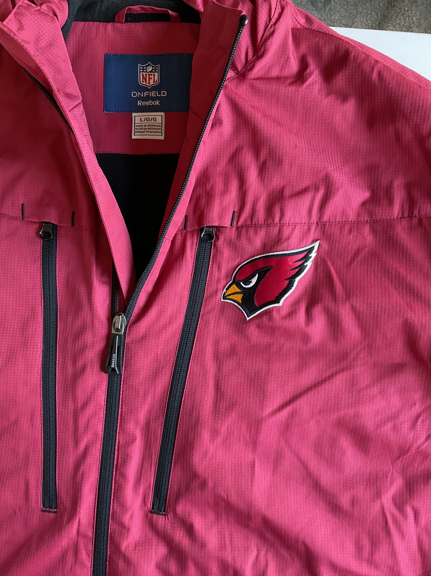 Men’s Large Red Reebok Cardinals Jacket