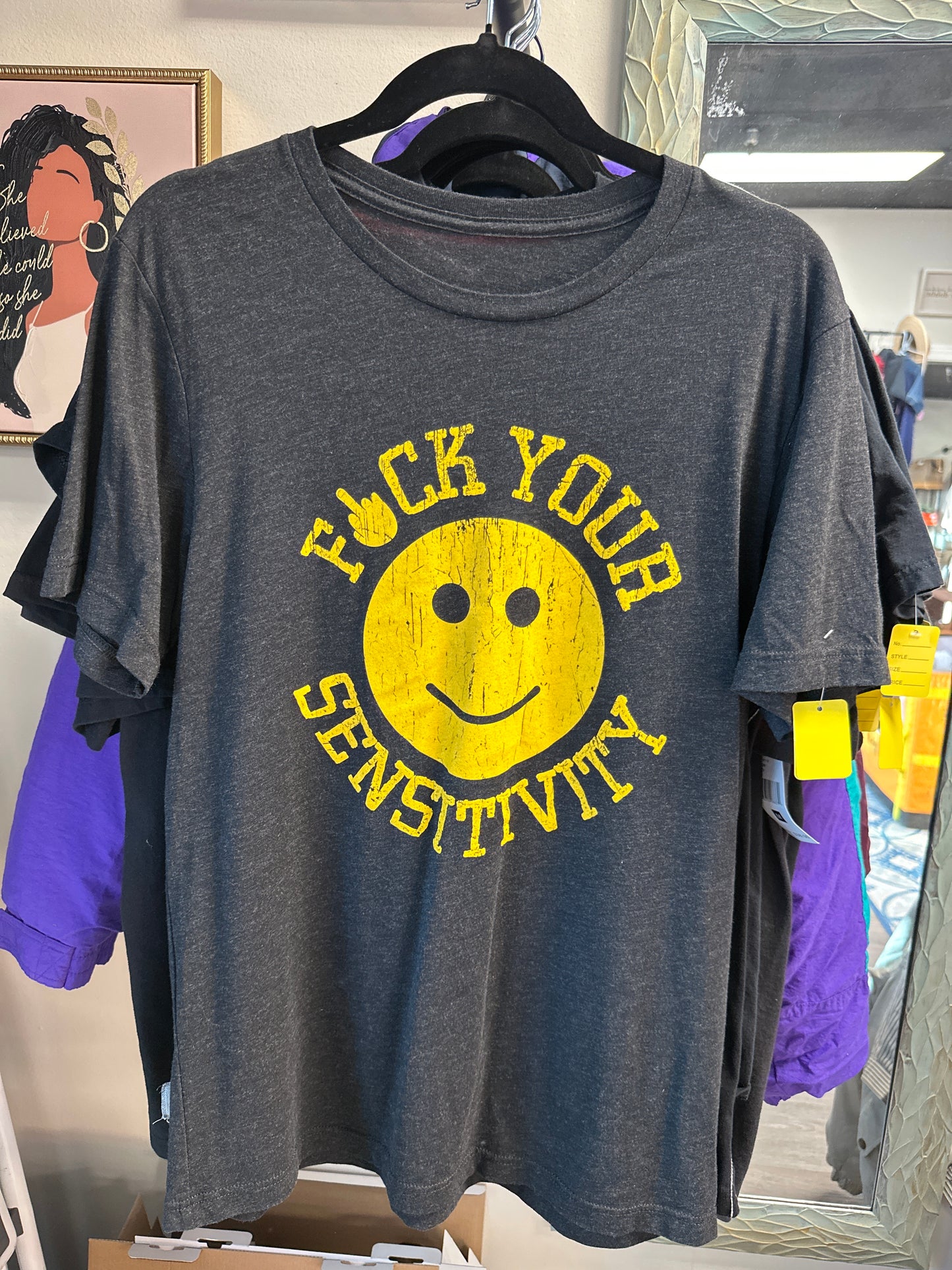 FUCK YOUR SENSITIVITY T-SHIRT, SIZE M