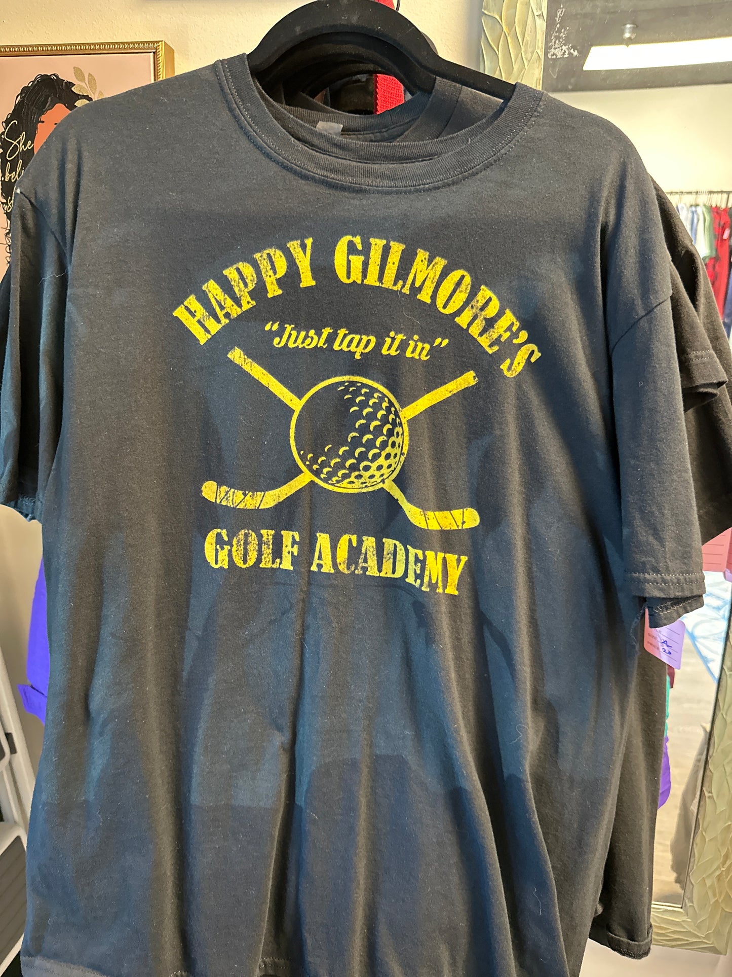 HAPPY GILMORE'S, "JUST TAP IT IN" GOLF ACADEMY, SIZE XL