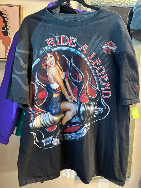 HARLEY DAVIDSON T-SHIRT RIDE A LEGEND, SIZE 2XL