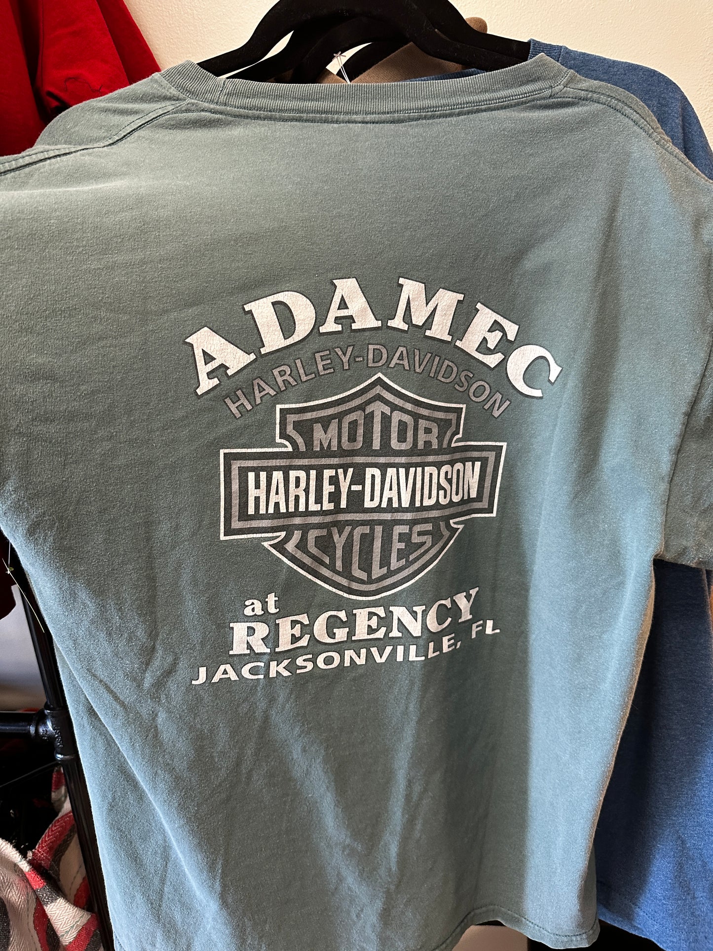 Harley Davidson, motorcycle size large T-shirt, Adamec Jacksonville , Florida at Regency