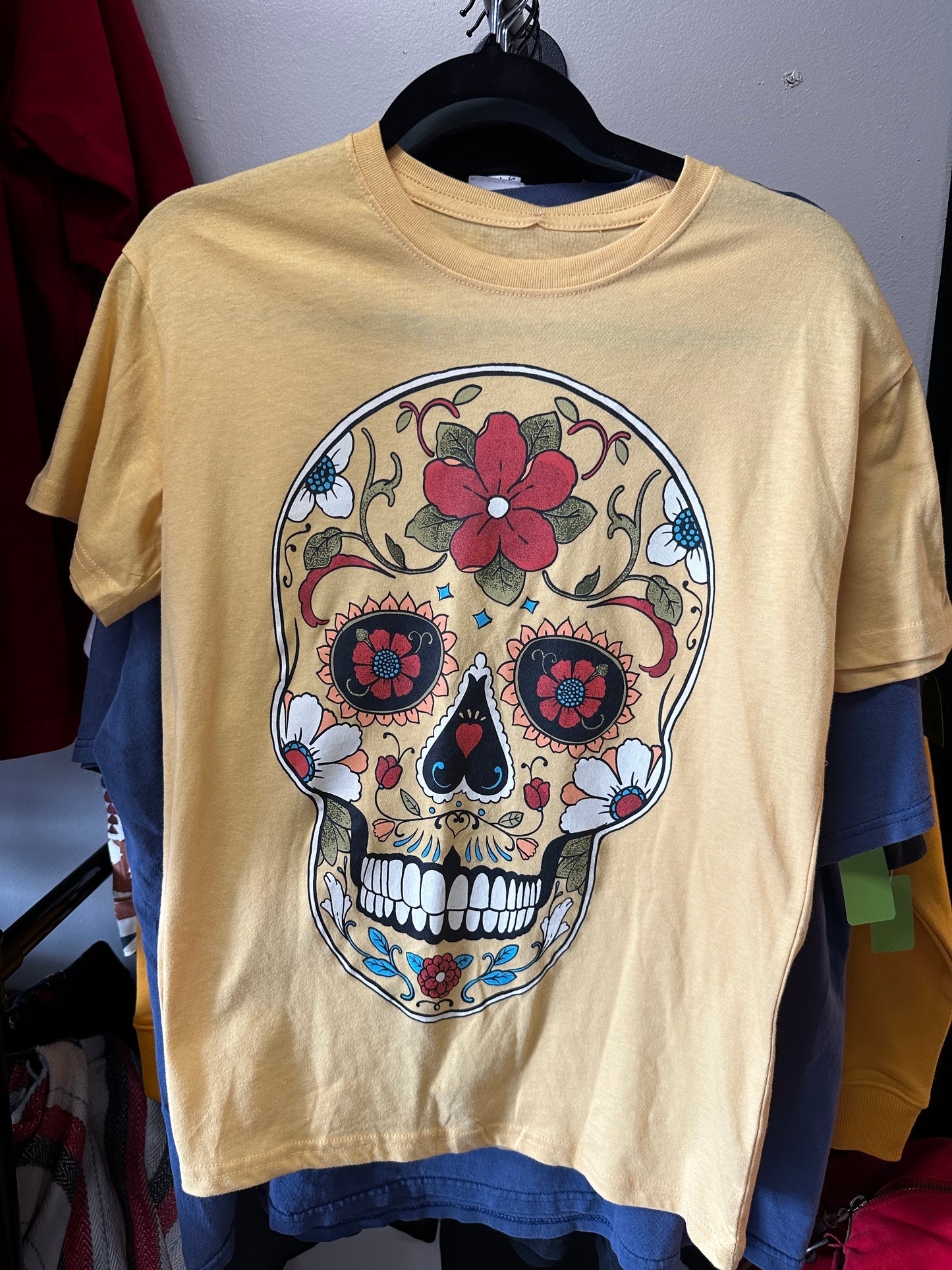 HASTA SIEMPRE SUGAR SKULL SHIRT SIZE M